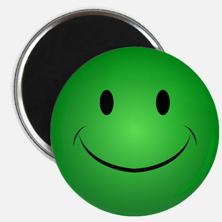 Green Smiley Face Magnets | Green Smiley Face Refrigerator Magnets ...