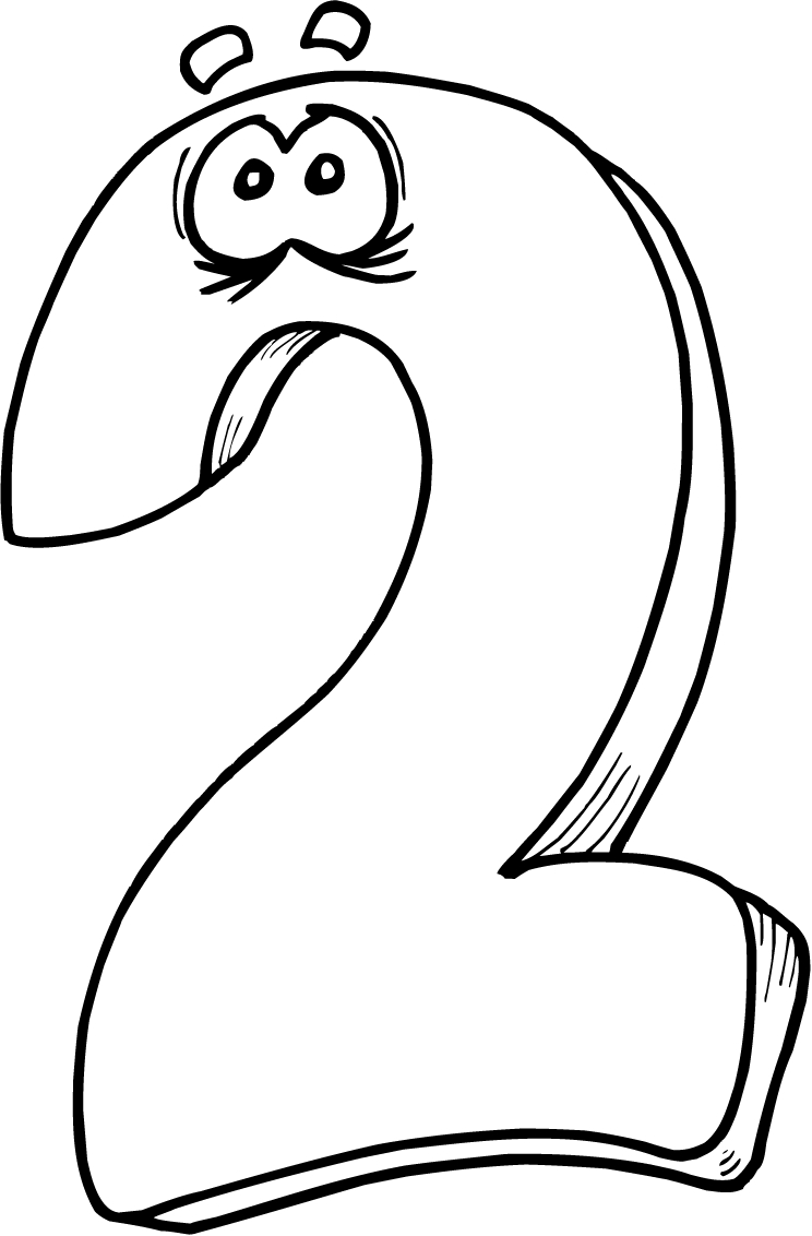 Numeral Two Clipart