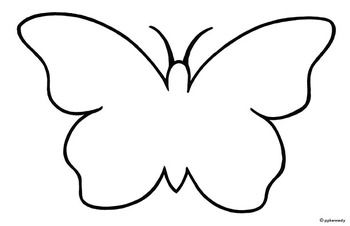 Clipart butterfly outline