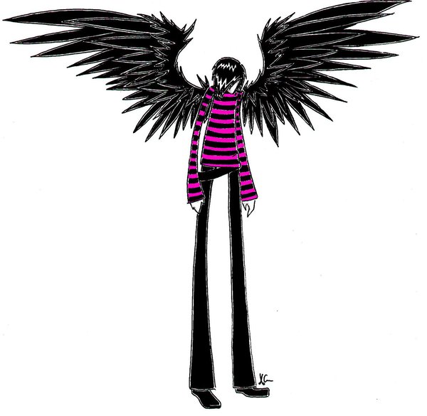 Emo Angel Boy Drawing - ClipArt Best