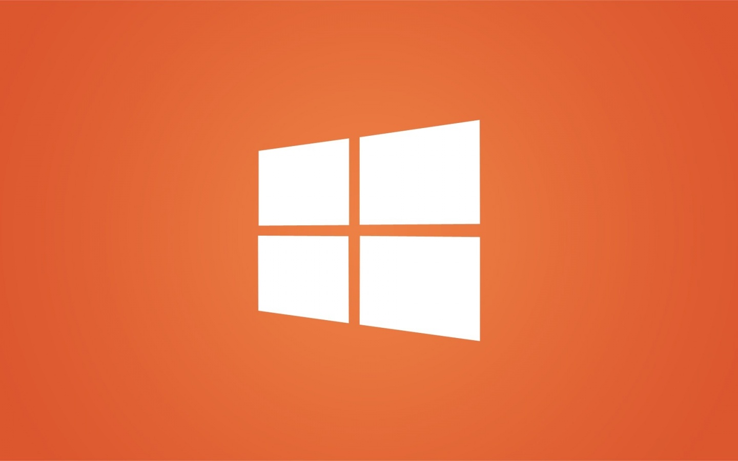 1440x900 Clean Windows 8 White Logo on Orange desktop PC and Mac ...