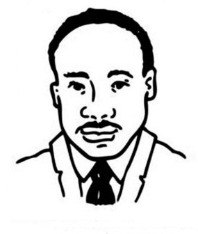 Martin Luther King Silhouette Clipart - Free to use Clip Art Resource