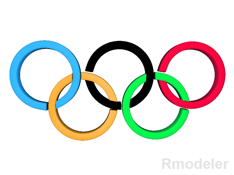 3D Model Olympic 3d Logo - 26036