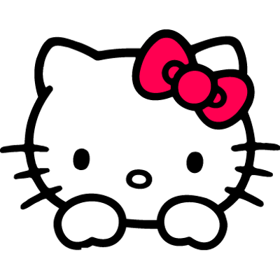 Hello Kitty With Balloons transparent PNG - StickPNG