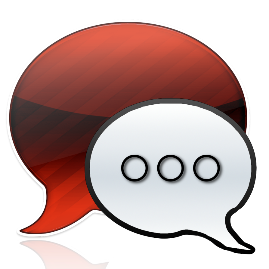 Red and White iMessage icon by TweakerTea on DeviantArt