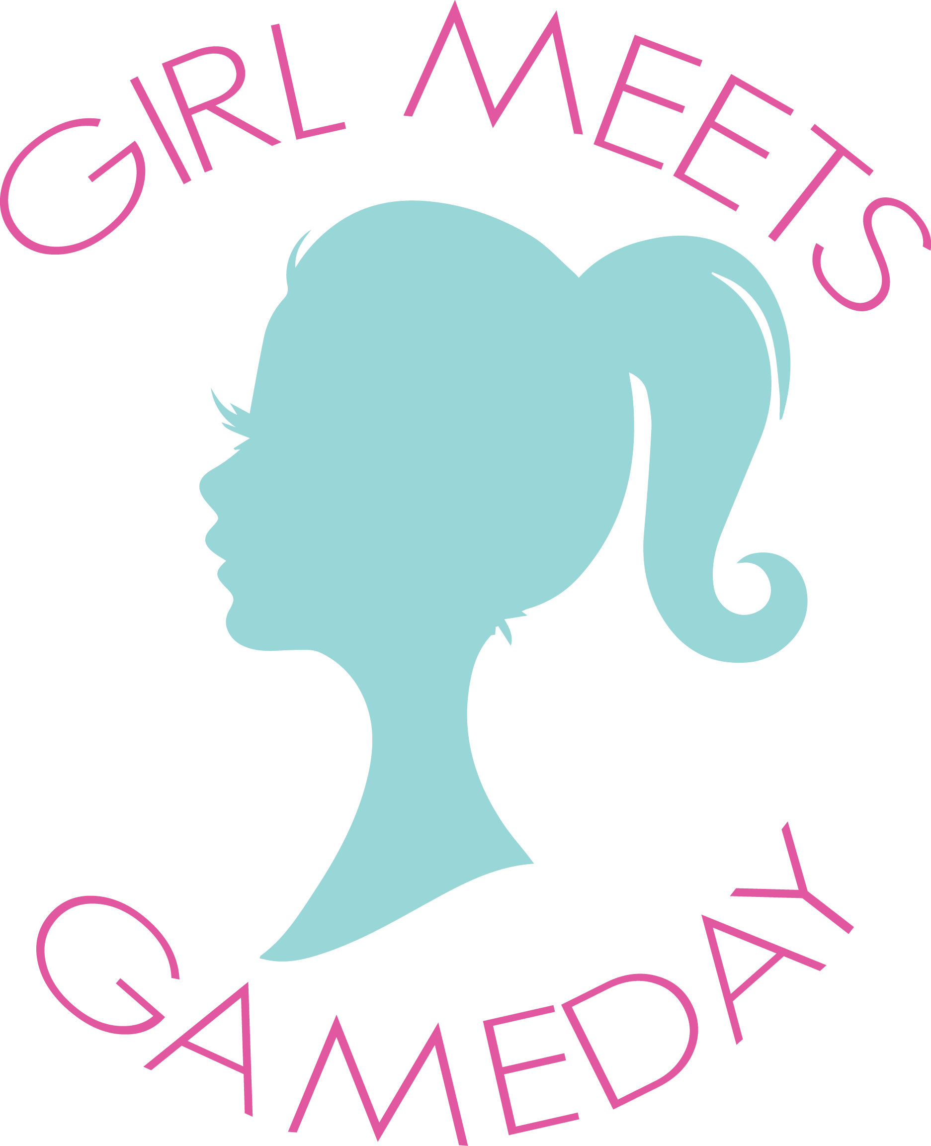 New Girl Meets Gameday Logo | girl meets gameday
