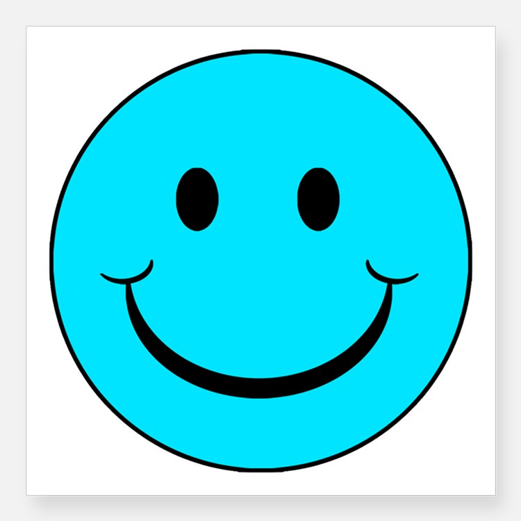 Circle Smiley Face Stickers | Circle Smiley Face Sticker Designs ...
