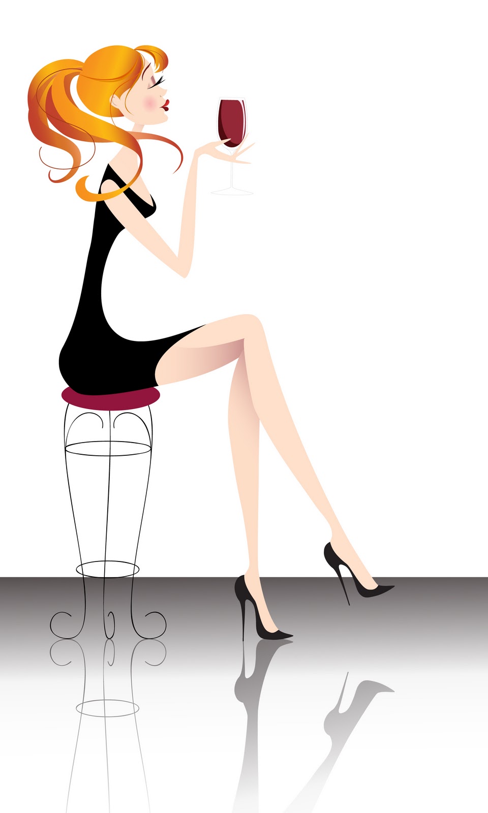 Cartoon Lady Drinking Wine Clipart - ClipArt Best - ClipArt Best