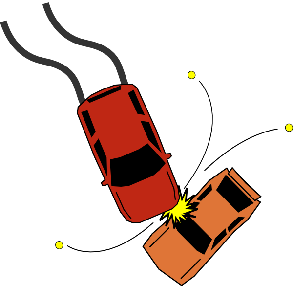 Car crash clipart animated