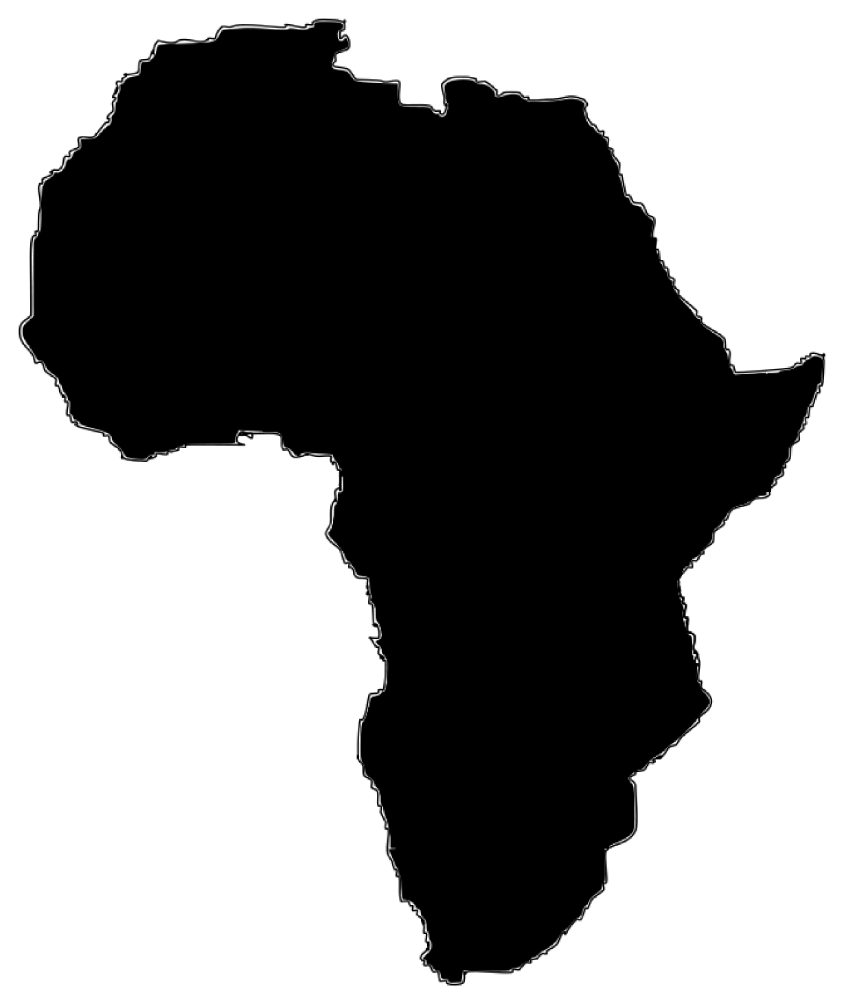 Africa map clipart png
