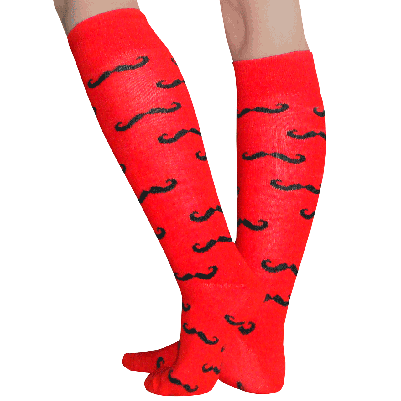 Red Mustache Socks