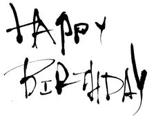 Happy Birthday Font Letter Design - ClipArt Best