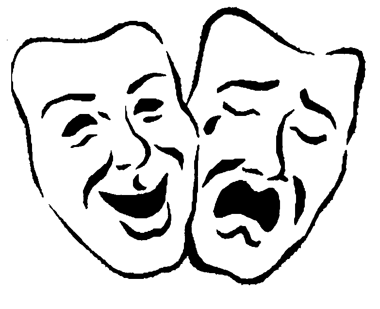 Theatrical Faces Clipart - Free to use Clip Art Resource