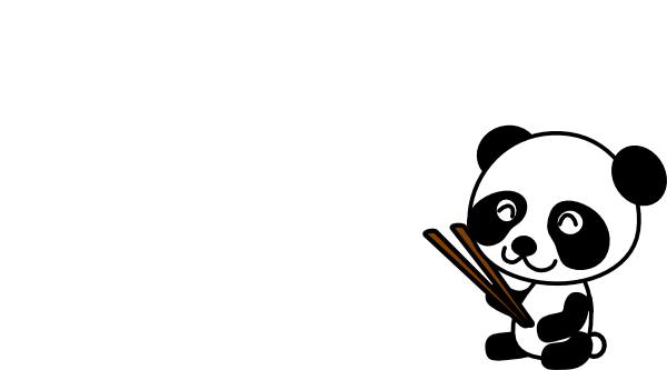 Panda Chopsticks clip art - vector clip art online, royalty free ...