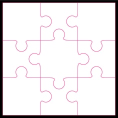 7 Peice Jigsaw Puzzle Template - ClipArt Best