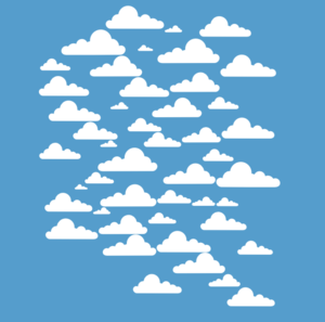 Clouds In Sky clip art - vector clip art online, royalty free ...