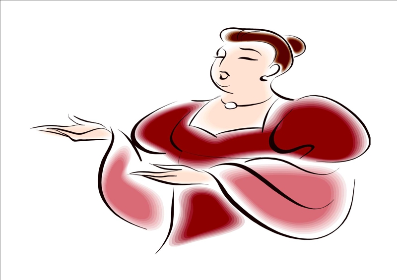 Fat Lady Clipart 60