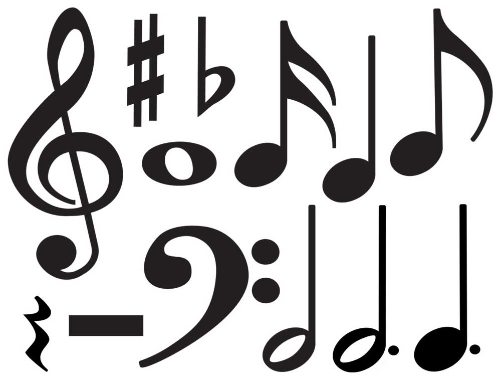 Buy Music Symbols Accent Pack | Music Media | Music Silhouette ...