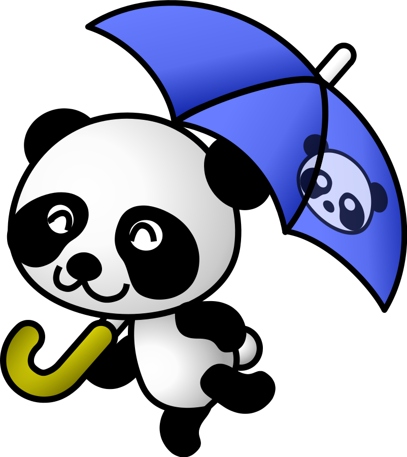 clipart panda artist - photo #35