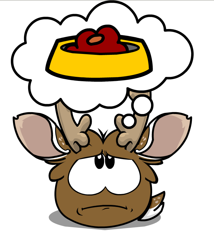 Image - Reindeer Puffle Thinking of Puffle O's.PNG - Club Penguin ...