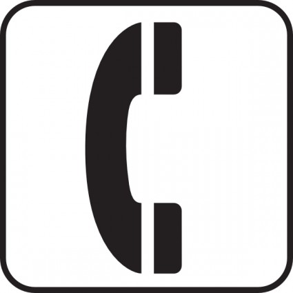 Telephone symbols clipart