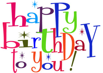 Happy birthday blessings clipart