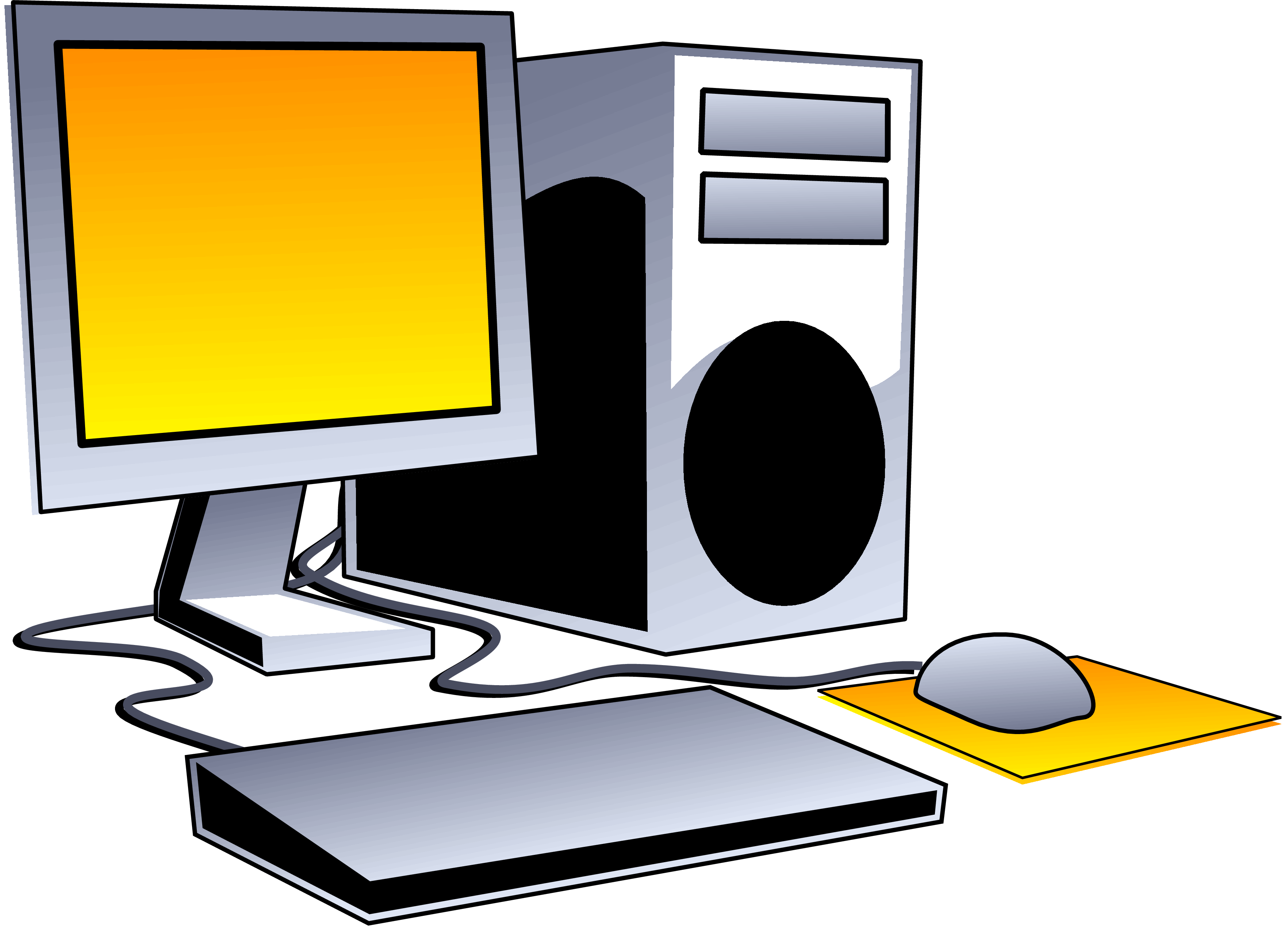 Desktop computer clipart png