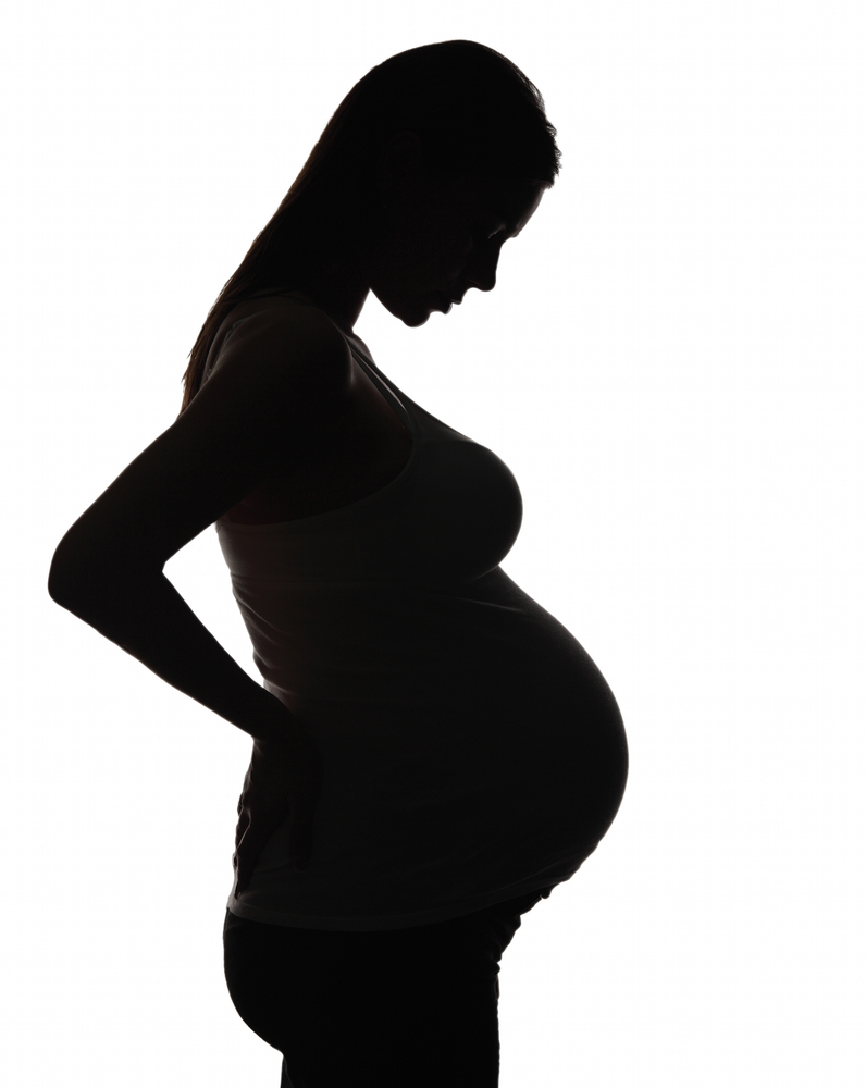 Pregnant woman silhouette clip art