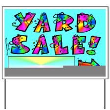 Clipart yard sale sign
