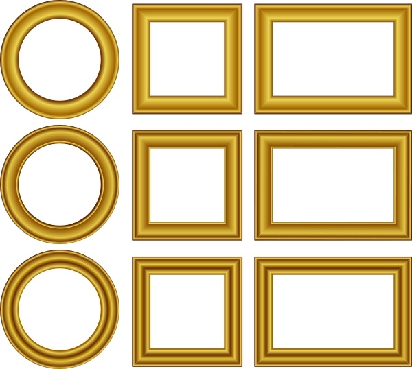 Gold frame clipart free