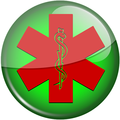 Red star of life green button clipart image - ipharmd.net