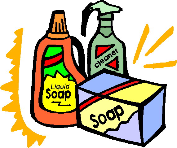 Cleaning materials clipart