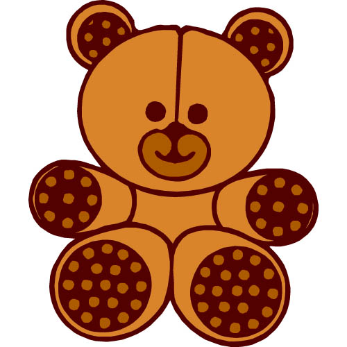 Animated teddy bear clipart