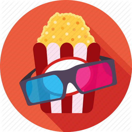 Cinema, entertainment, popcorn, spectacle, ticket window icon ...