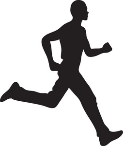 Running person clipart