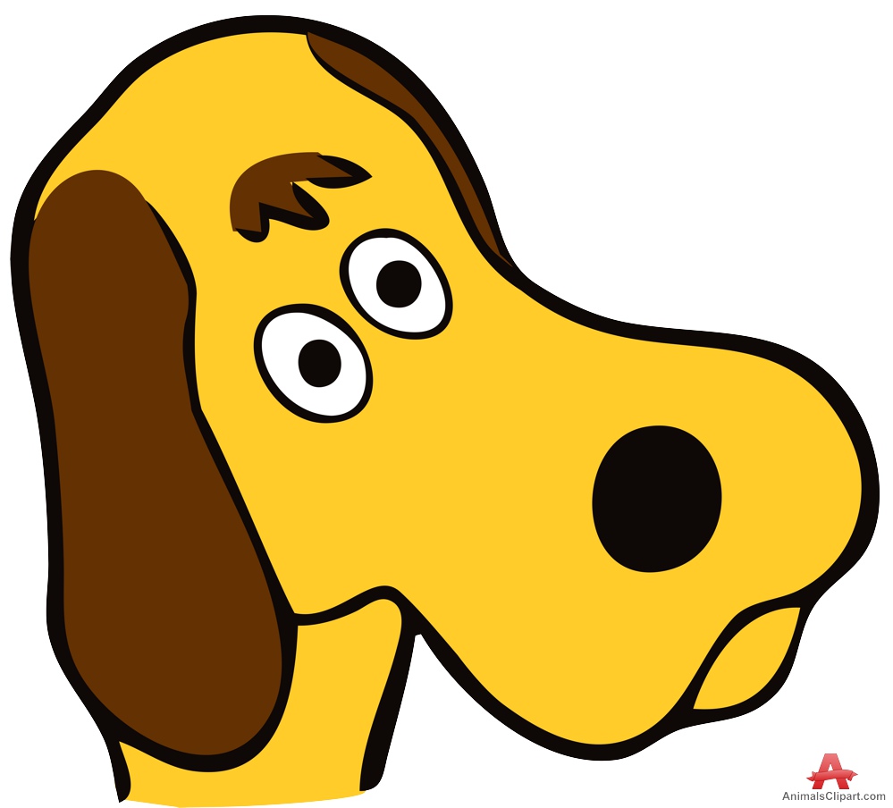 Dog Head Cartoon | Free Clipart Design Download