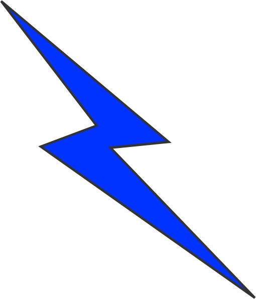 Blue Lightning Bolt Clipart - Free Clipart Images