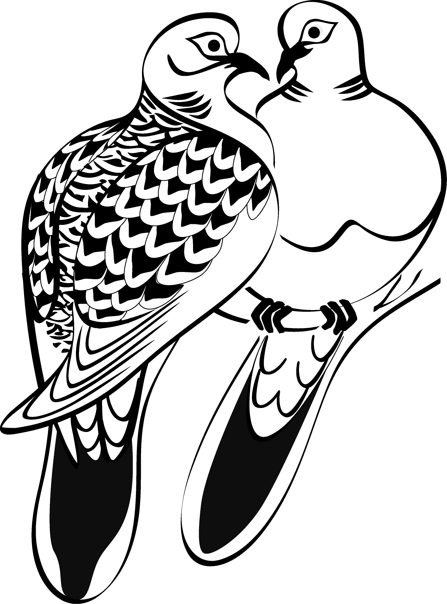 free clip art turtle doves - photo #4