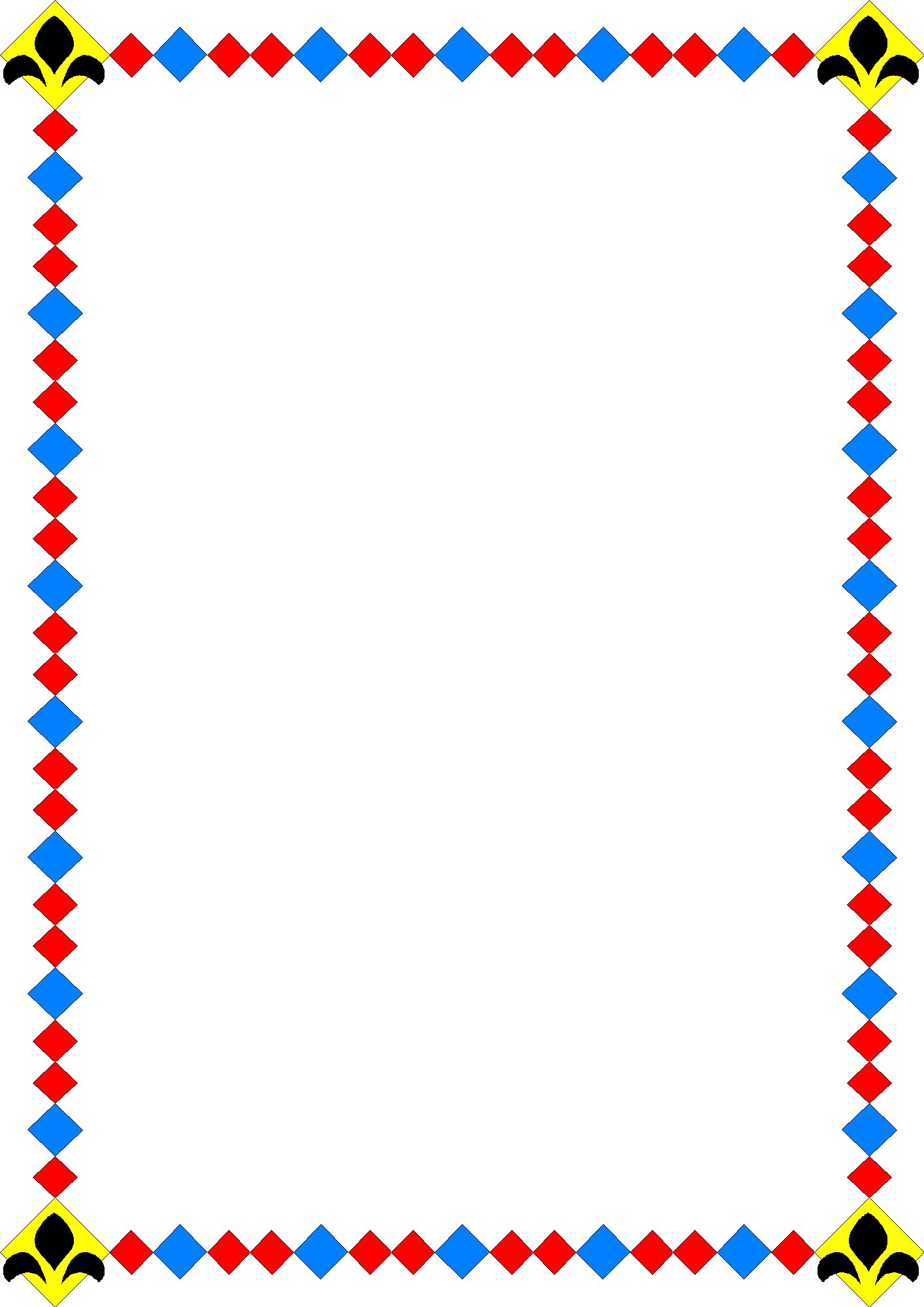 Number Border Clipart