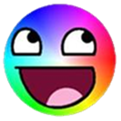 Rainbow Epic Face ( Transparent ) - ROBLOX