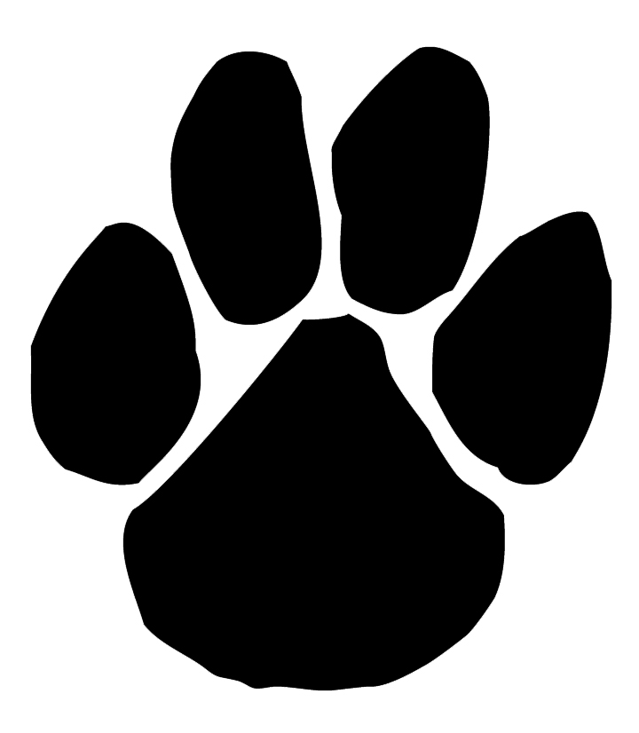 Panther Paw Border Clipart