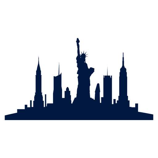 New york city skyline - Transparent PNG/SVG