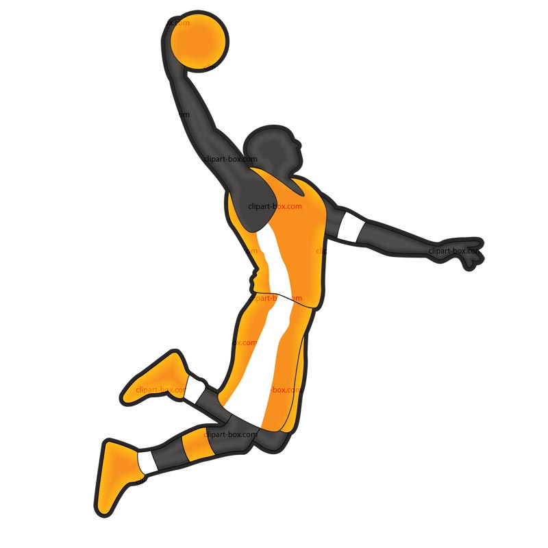 Clip Art Person Dunking Clipart