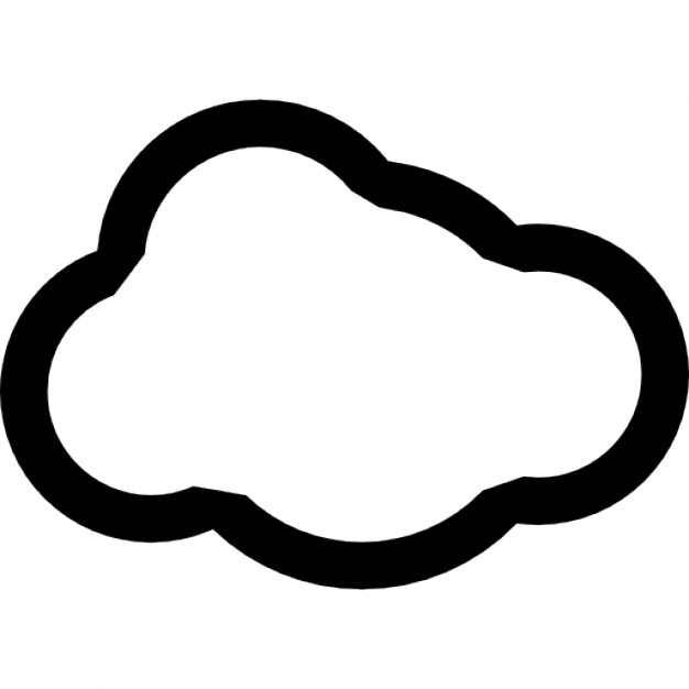 Cloud outline Icons | Free Download
