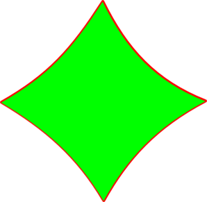 Green Diamond Shapes Clipart
