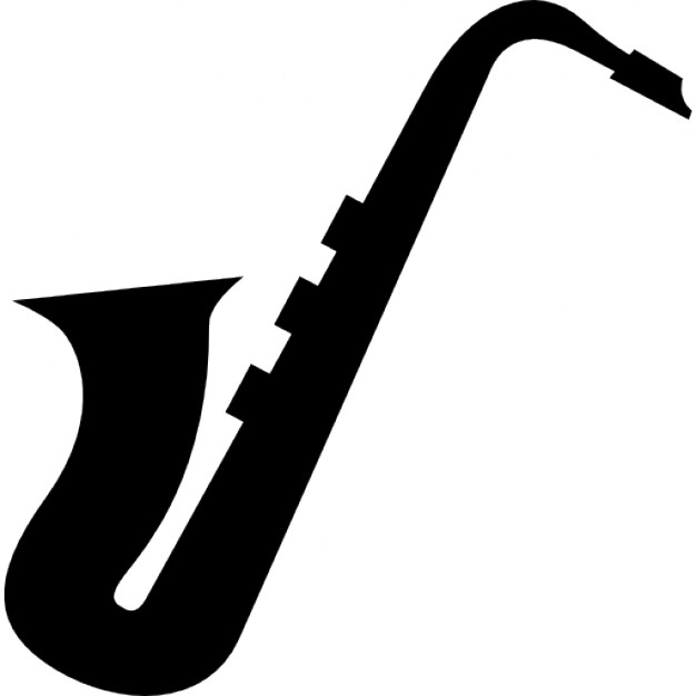 Saxophone side view silhouette Icons | Free Download