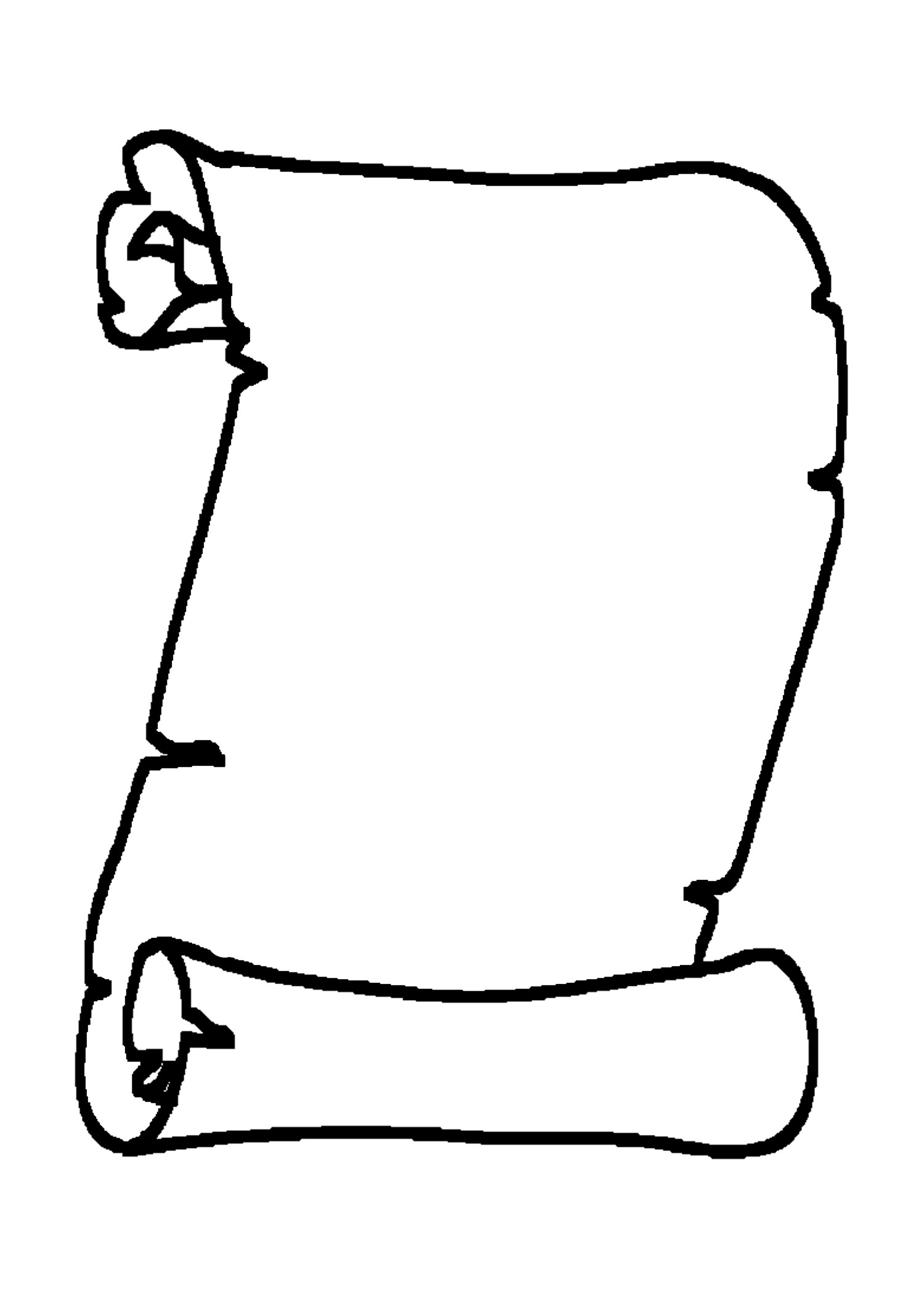 Scroll Writing Template ClipArt Best