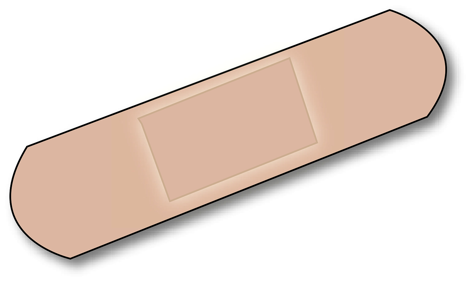 Bandaid band aid outline clipart image #25547