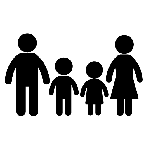 Clipart family of four