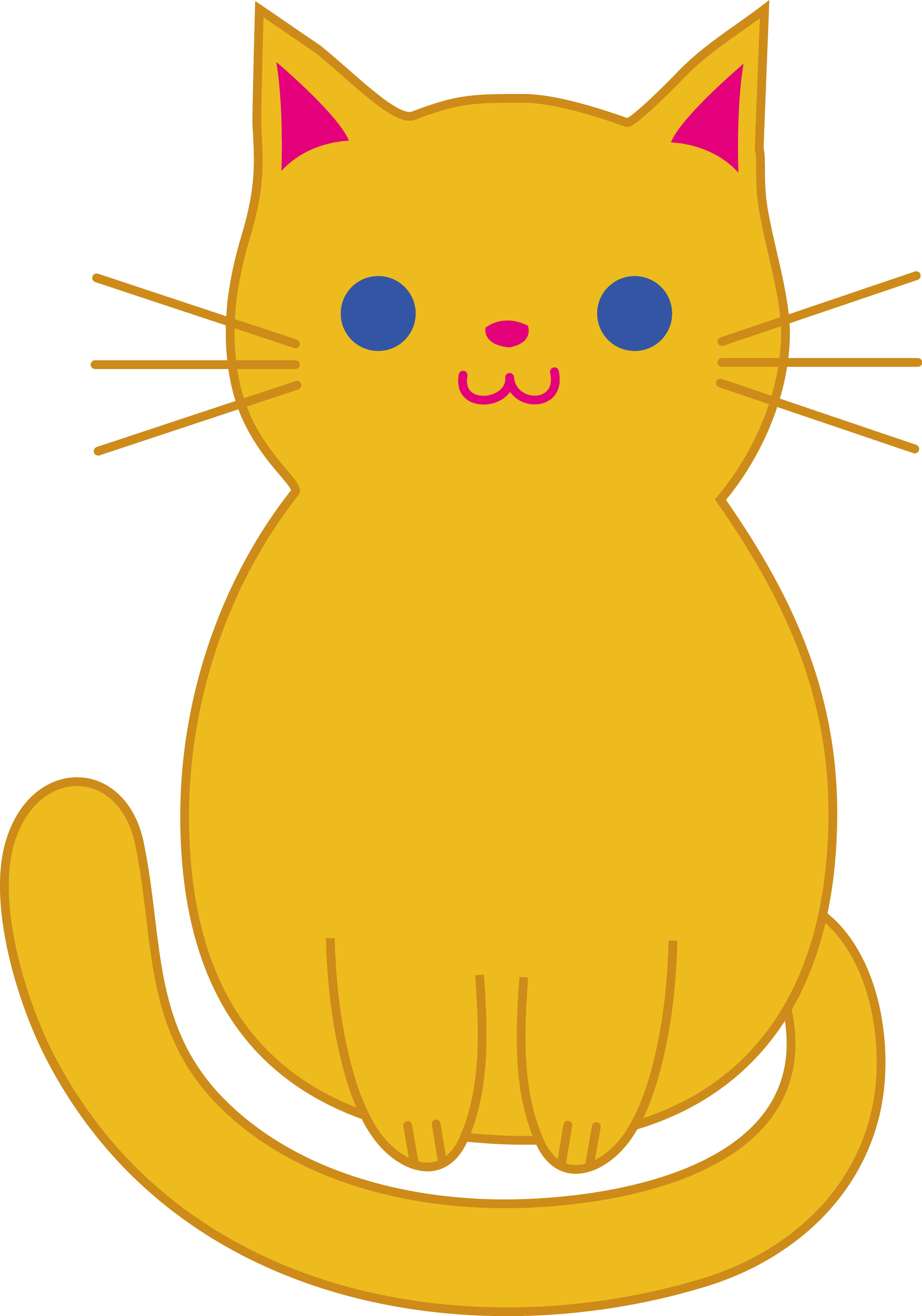 Cute Cartoon Cat Clipart